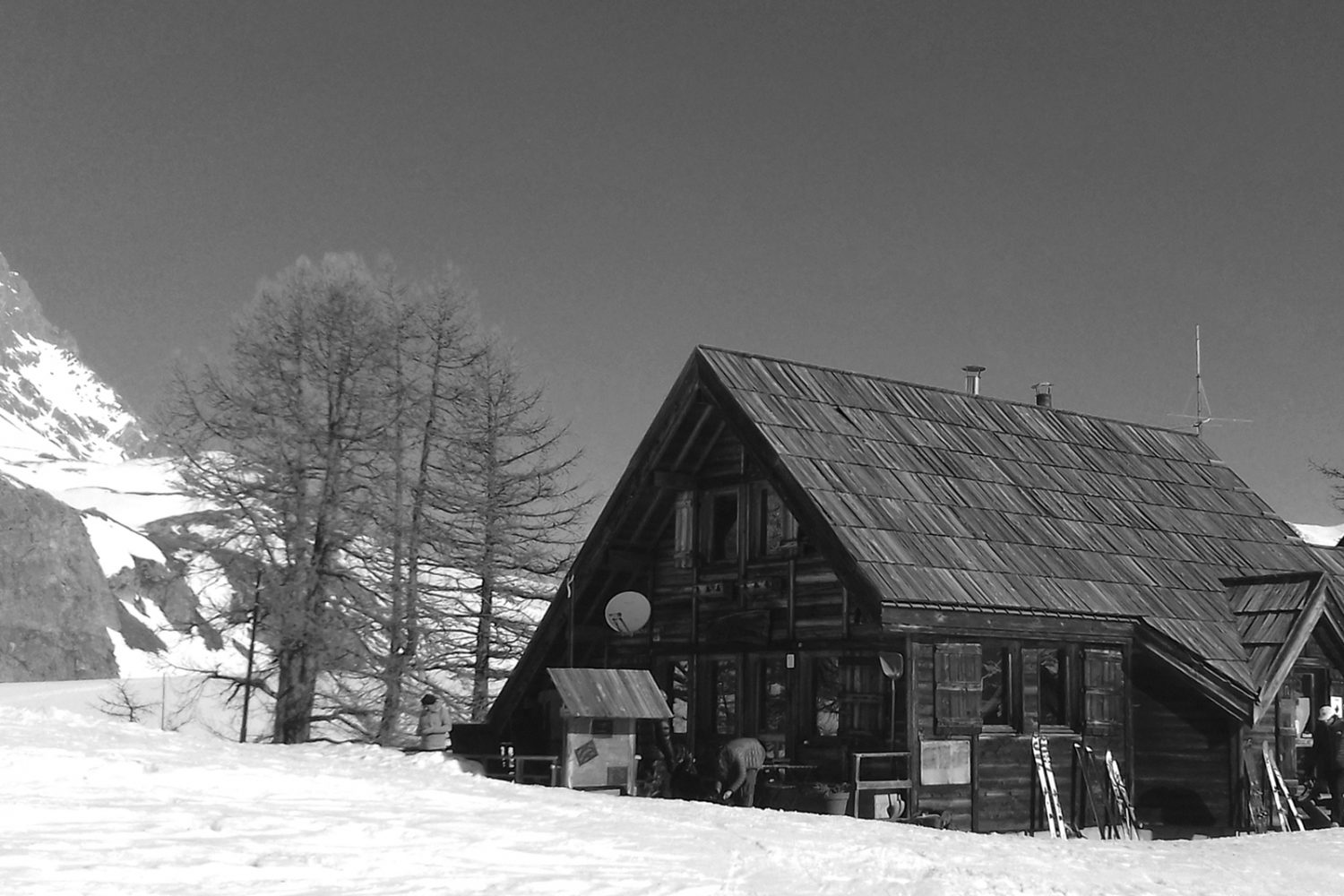 Vallée de la Clarée raquettes, Refuge du Chardonnet, hiver