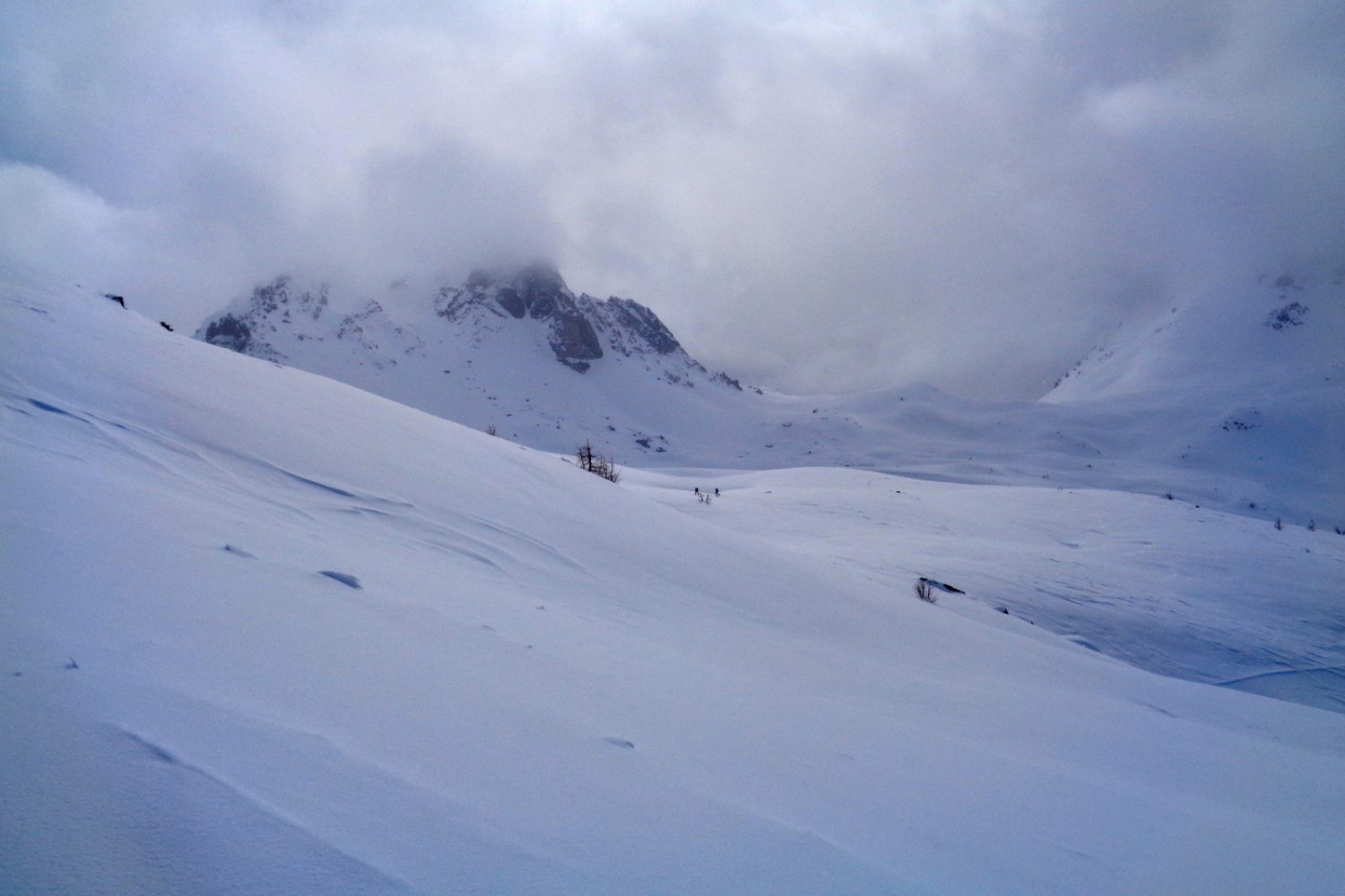 Tour de la Clarée raquettes, refuge buffère