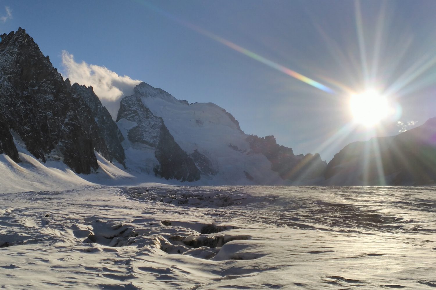 Barre des Écrins, glacier blanc