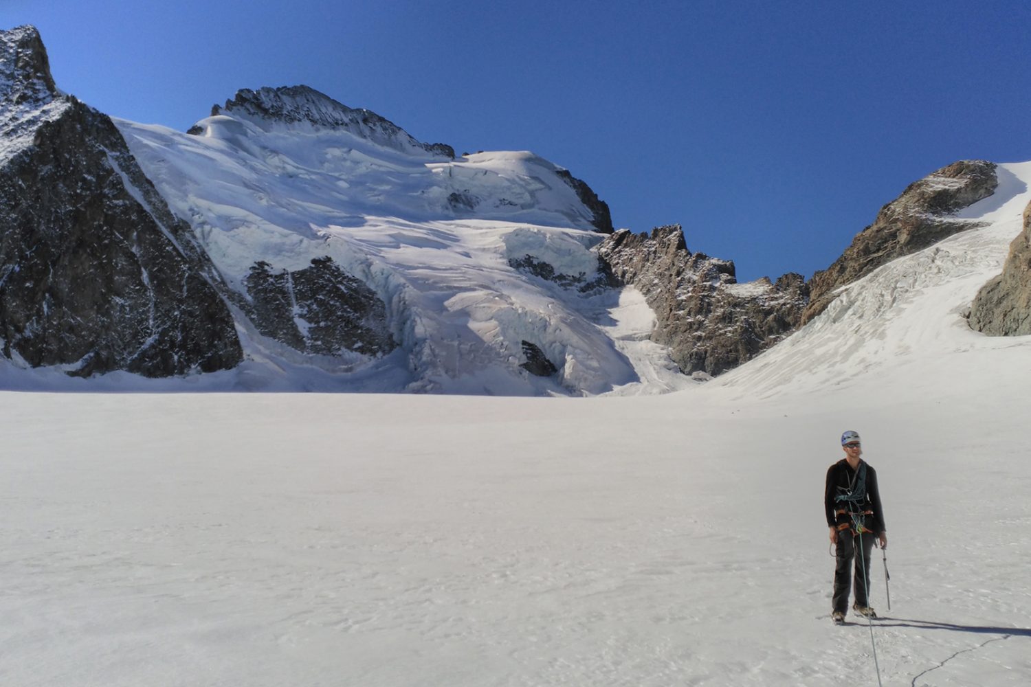 Barre des Écrins, glacier blanc