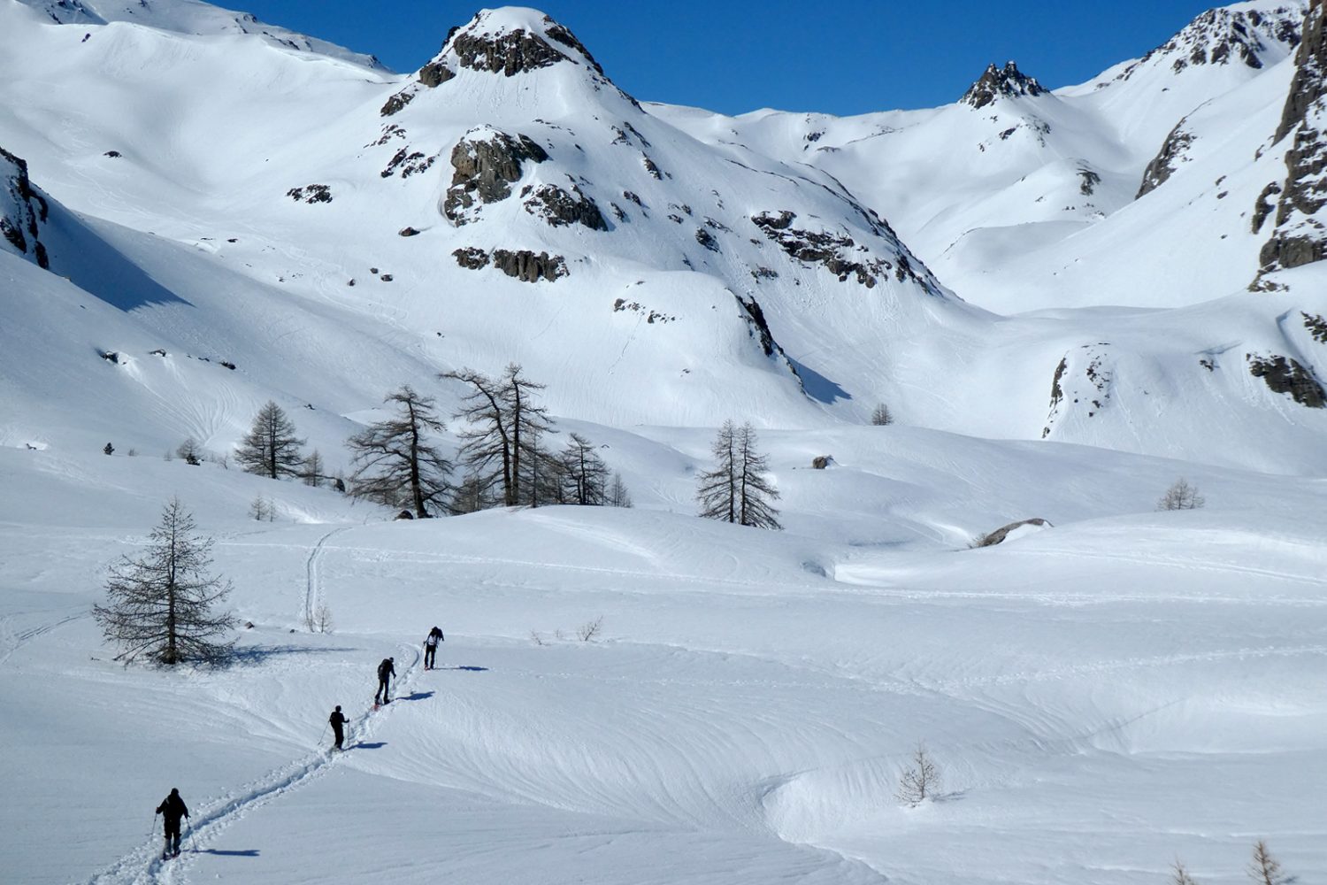 Vallée de la Clarée, refuge de Chardonnet, séjour raquettes