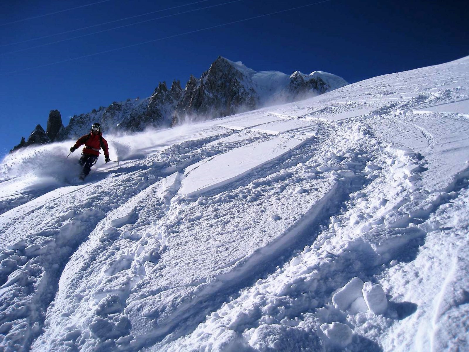 Descenso del Valle Blanco con esquís